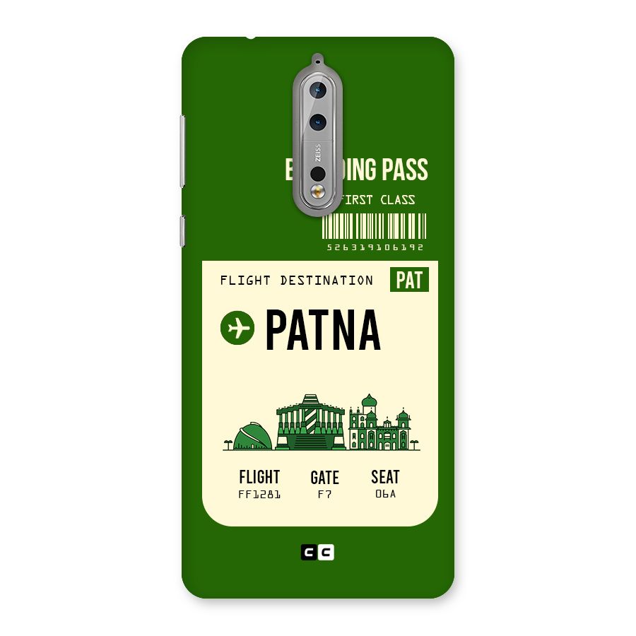 Patna Boarding Pass Back Case for Nokia 8