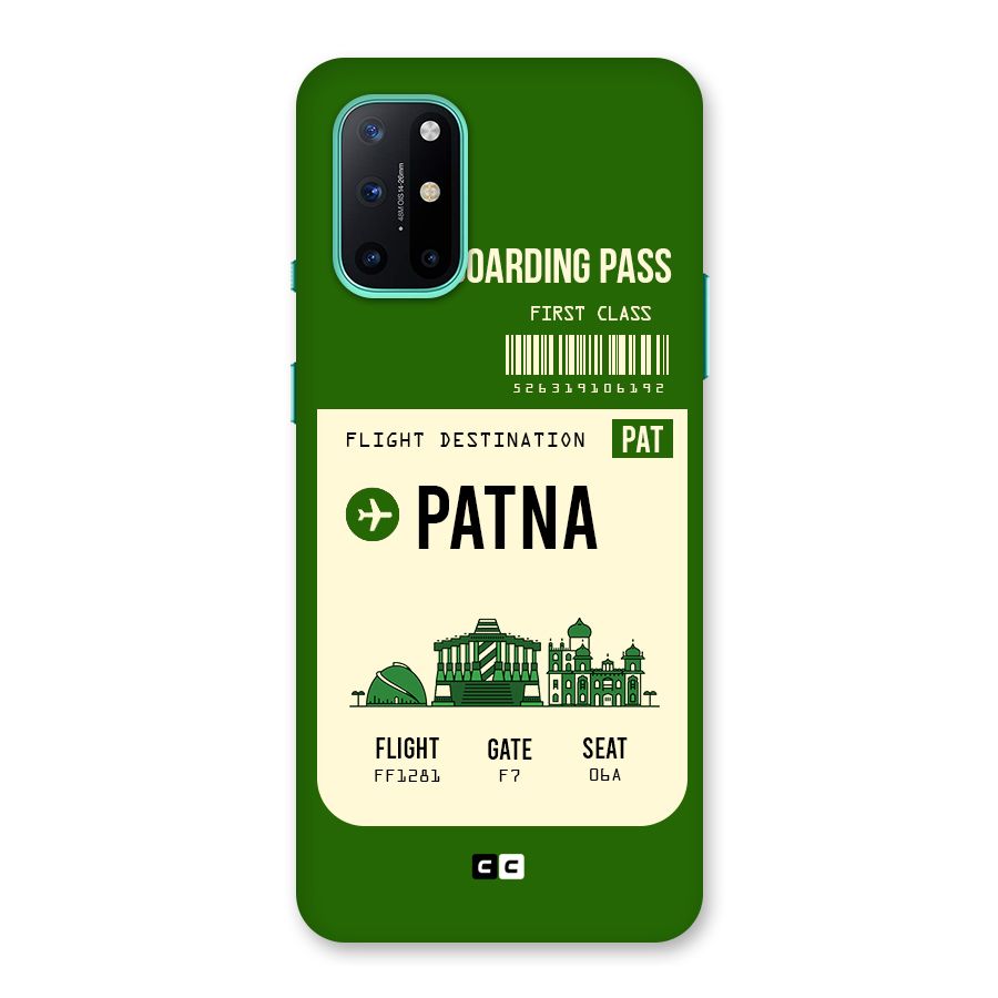 Patna Boarding Pass Back Case for OnePlus 8T