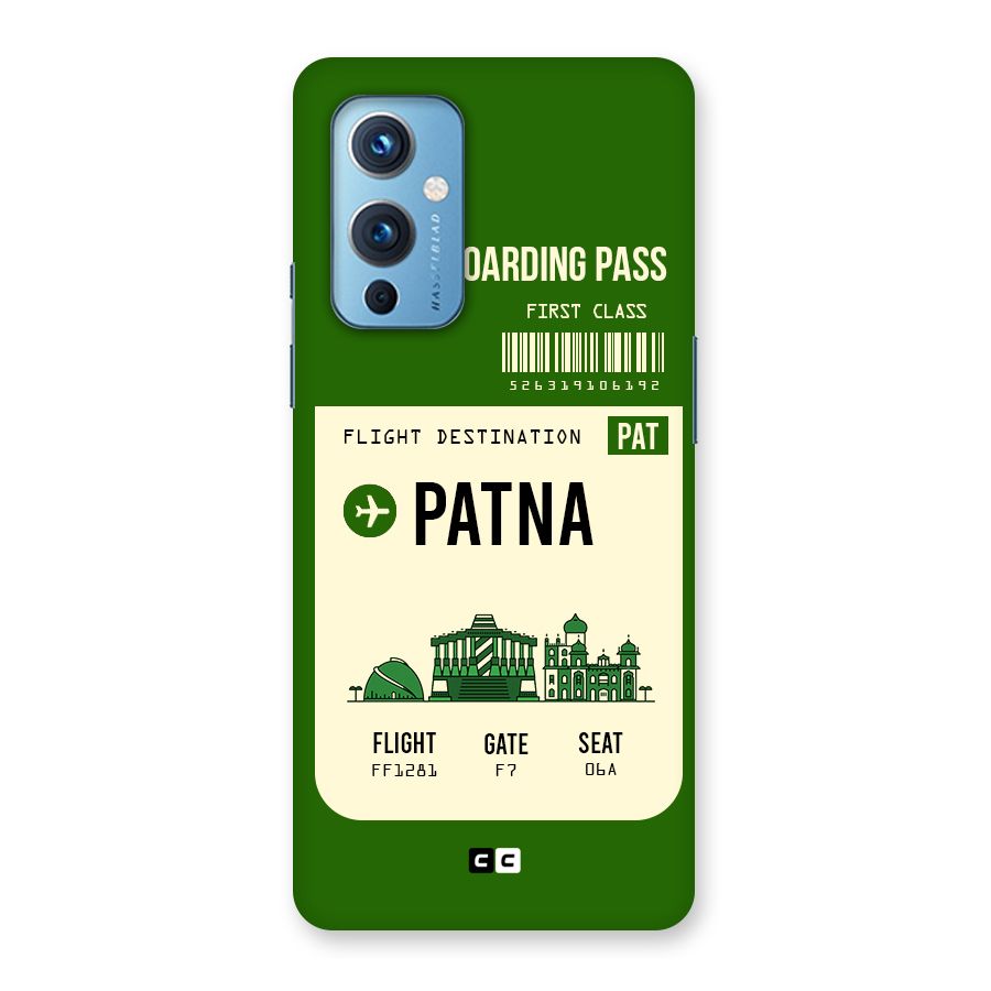 Patna Boarding Pass Back Case for OnePlus 9