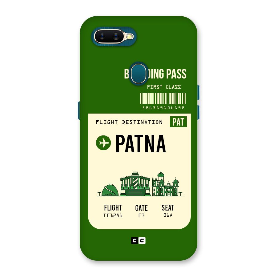 Patna Boarding Pass Back Case for Oppo A11k