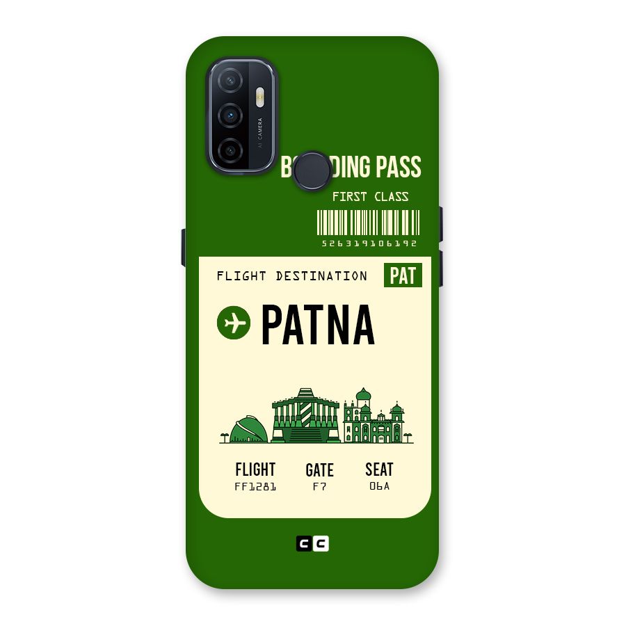Patna Boarding Pass Back Case for Oppo A32