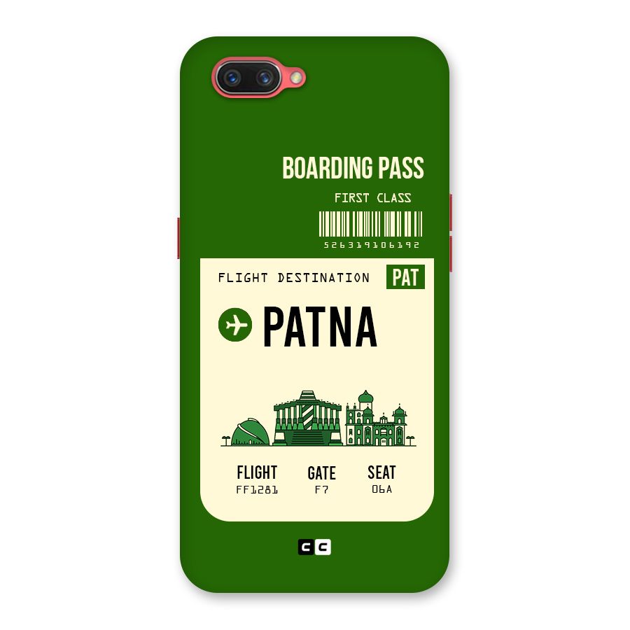 Patna Boarding Pass Back Case for Oppo A3s