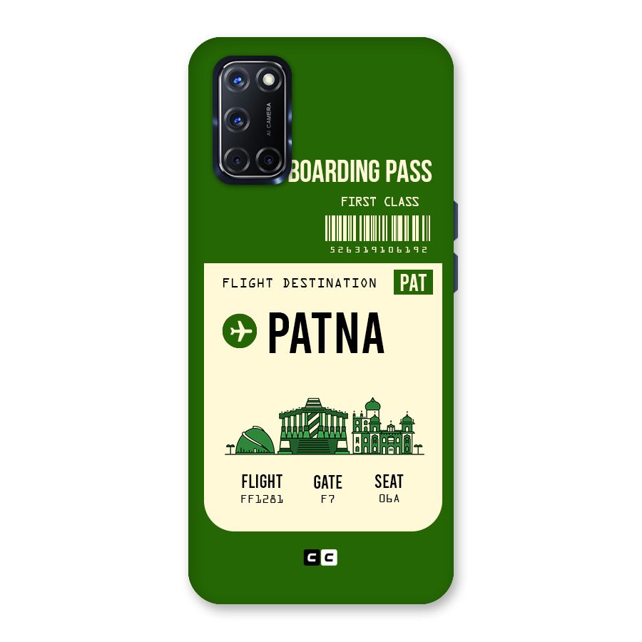 Patna Boarding Pass Back Case for Oppo A52
