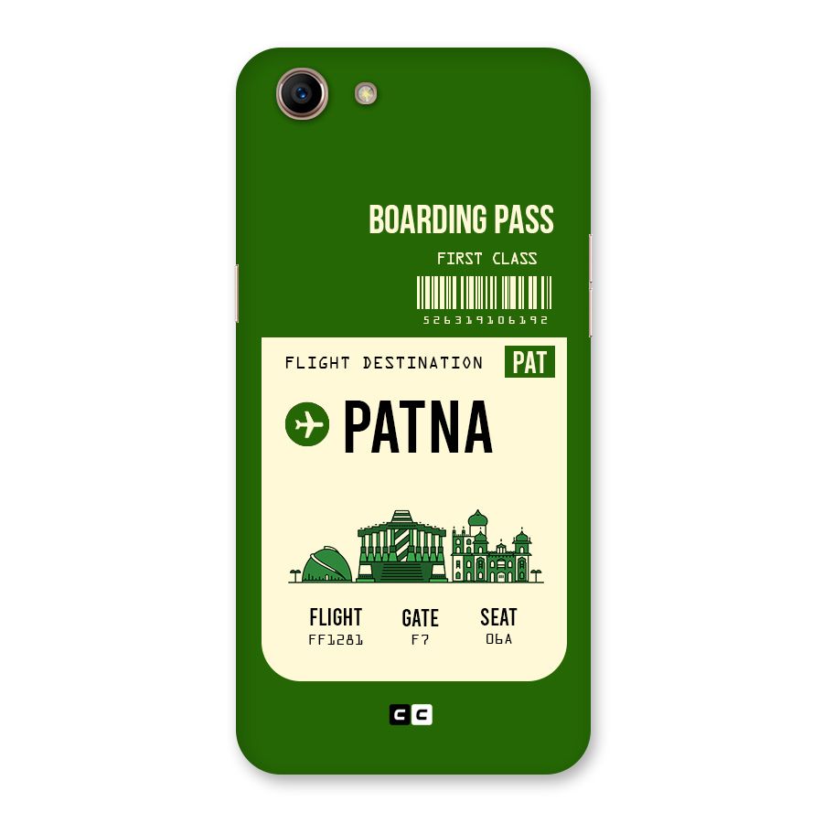 Patna Boarding Pass Back Case for Oppo A83 (2018)