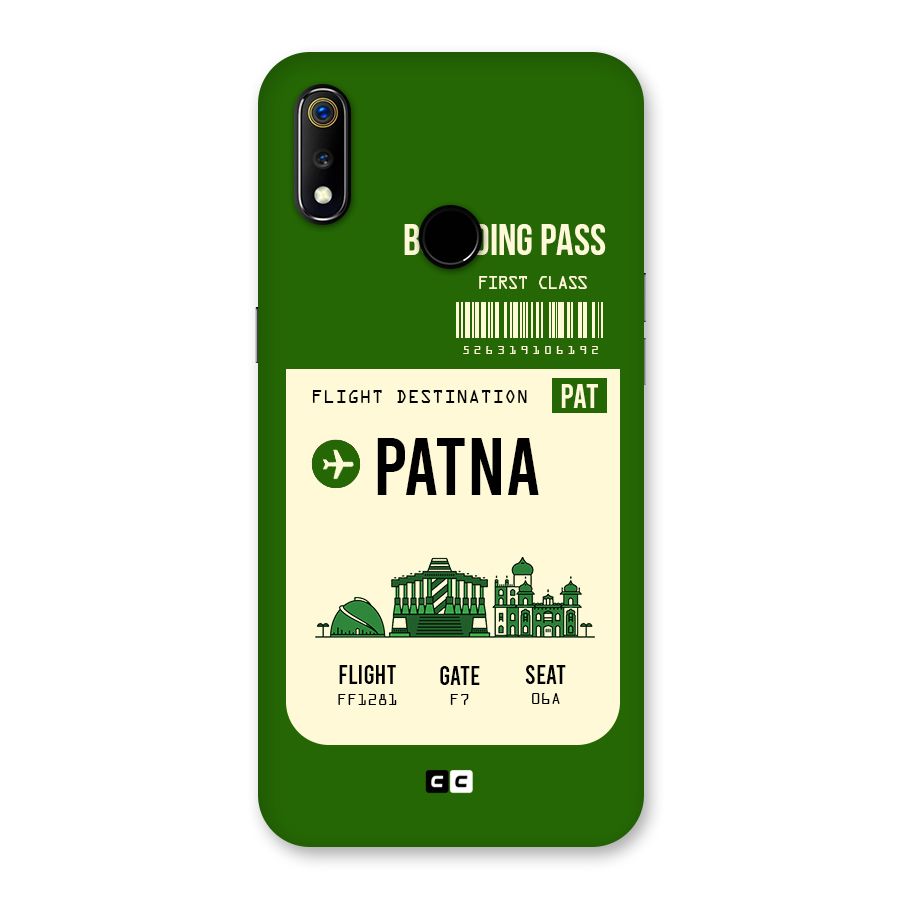Patna Boarding Pass Back Case for Realme 3