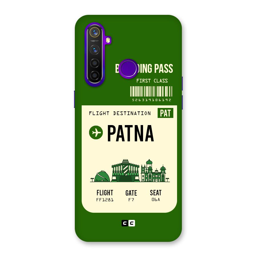 Patna Boarding Pass Back Case for Realme 5 Pro