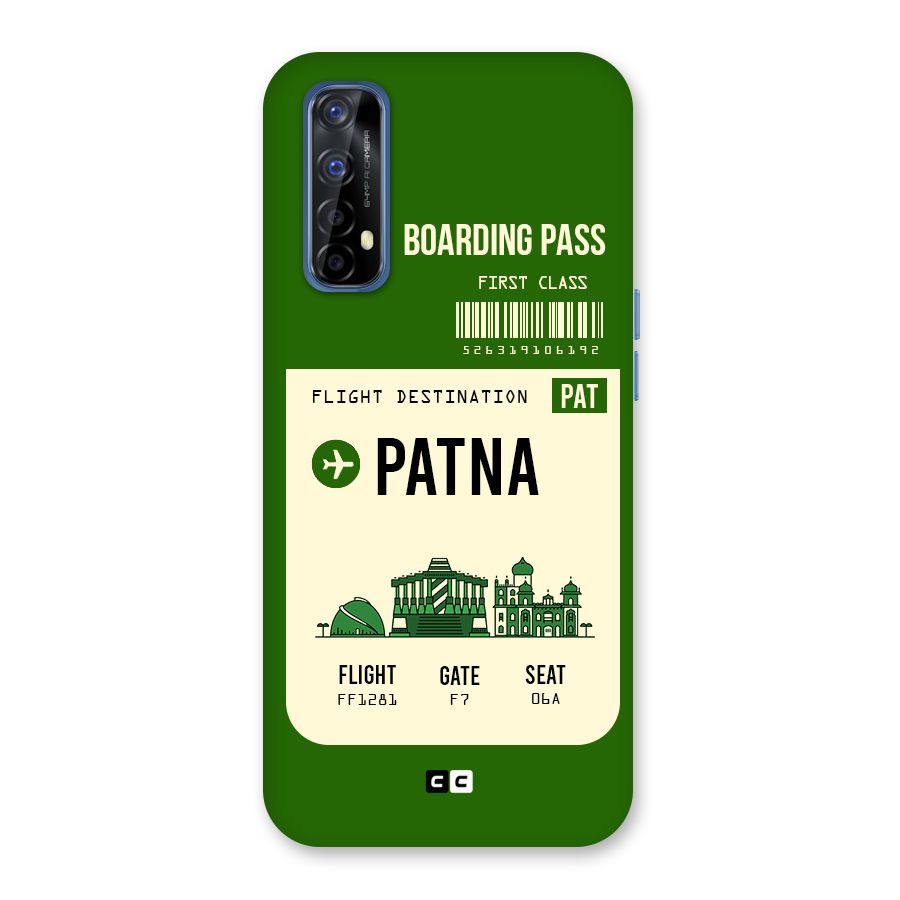 Patna Boarding Pass Back Case for Realme 7