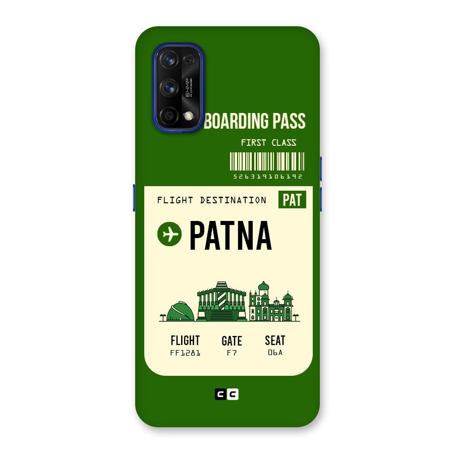 Patna Boarding Pass Back Case for Realme 7 Pro