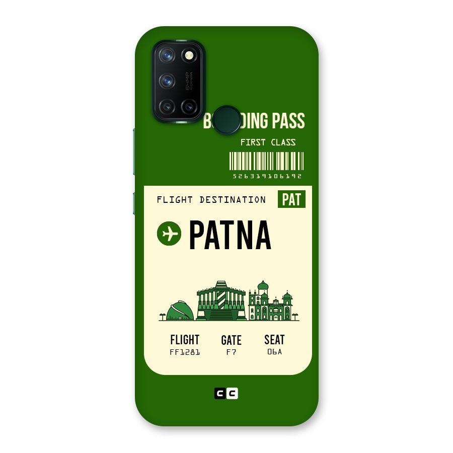 Patna Boarding Pass Back Case for Realme 7i