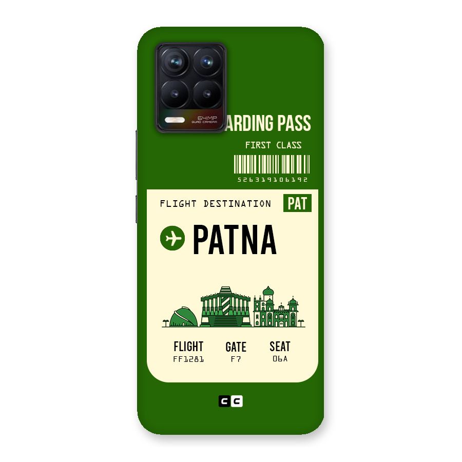 Patna Boarding Pass Back Case for Realme 8