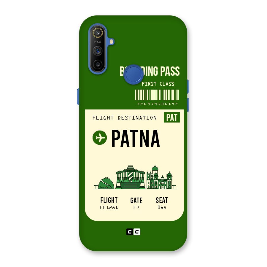 Patna Boarding Pass Back Case for Realme Narzo 10A