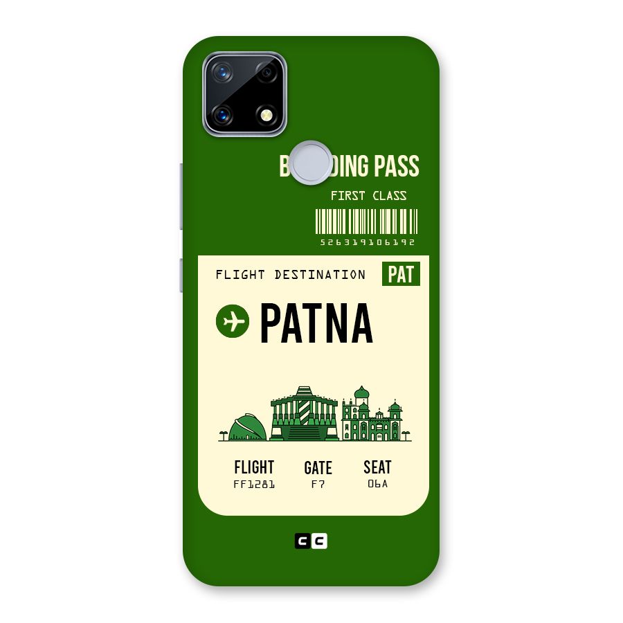 Patna Boarding Pass Back Case for Realme Narzo 20