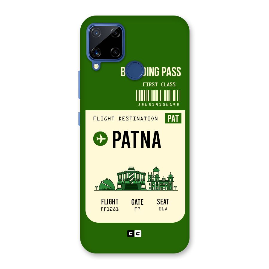 Patna Boarding Pass Back Case for Realme Narzo 30A