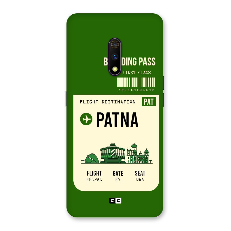 Patna Boarding Pass Back Case for Realme X