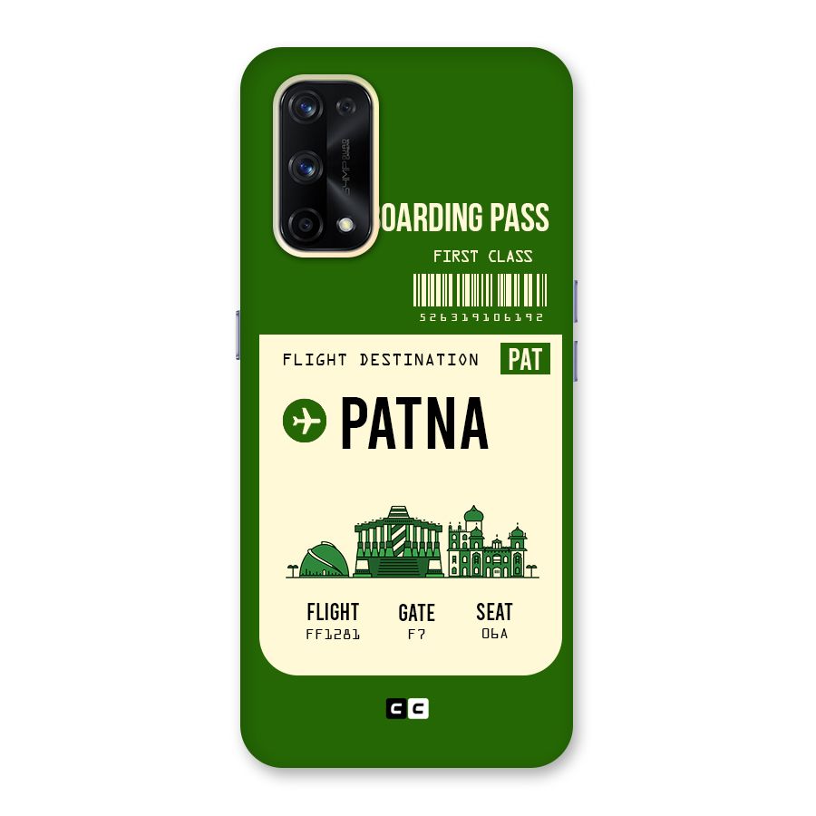 Patna Boarding Pass Glass Back Case for Realme X7 Pro