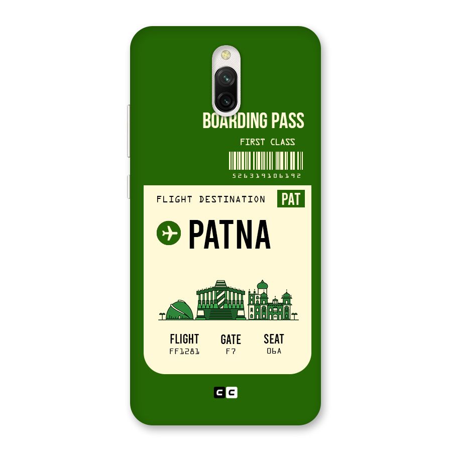 Patna Boarding Pass Back Case for Redmi 8A Dual