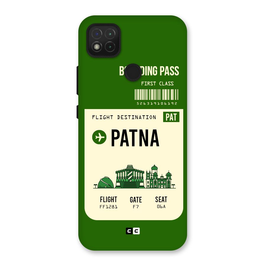 Patna Boarding Pass Back Case for Redmi 9C