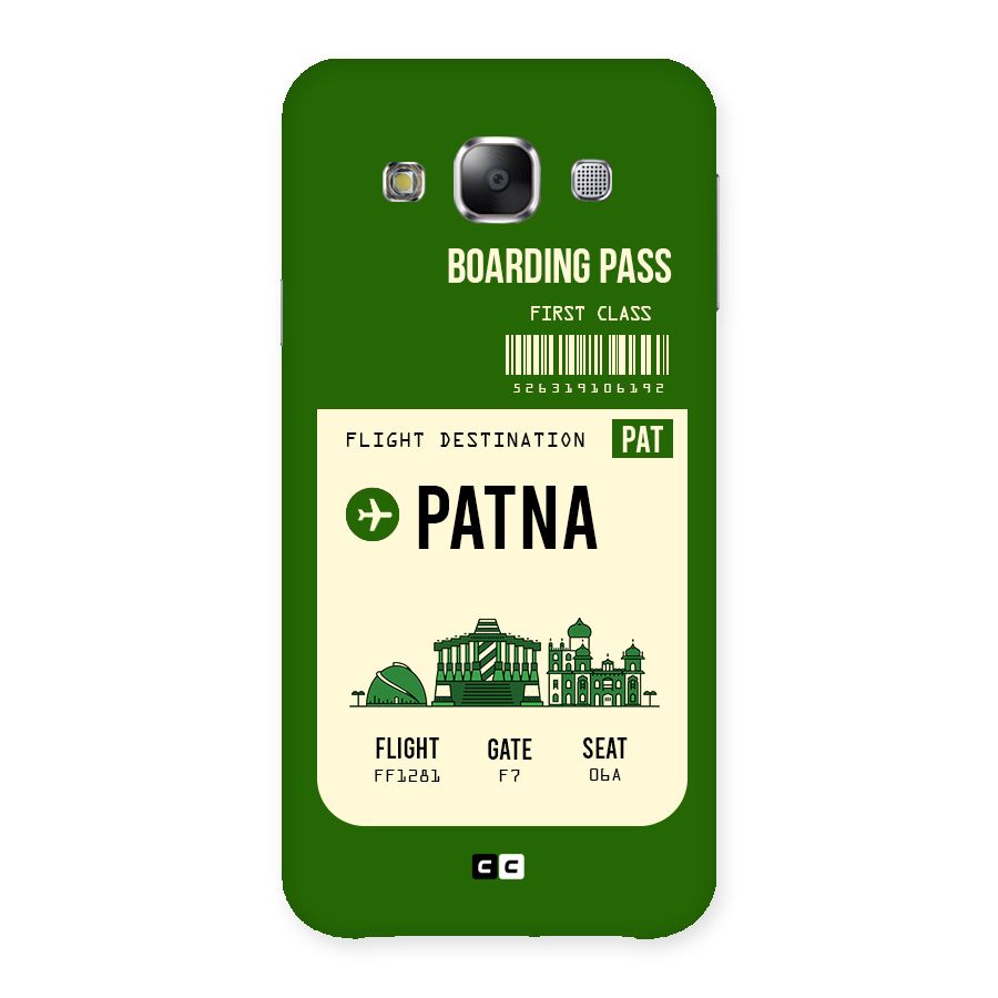 Patna Boarding Pass Back Case for Samsung Galaxy E5