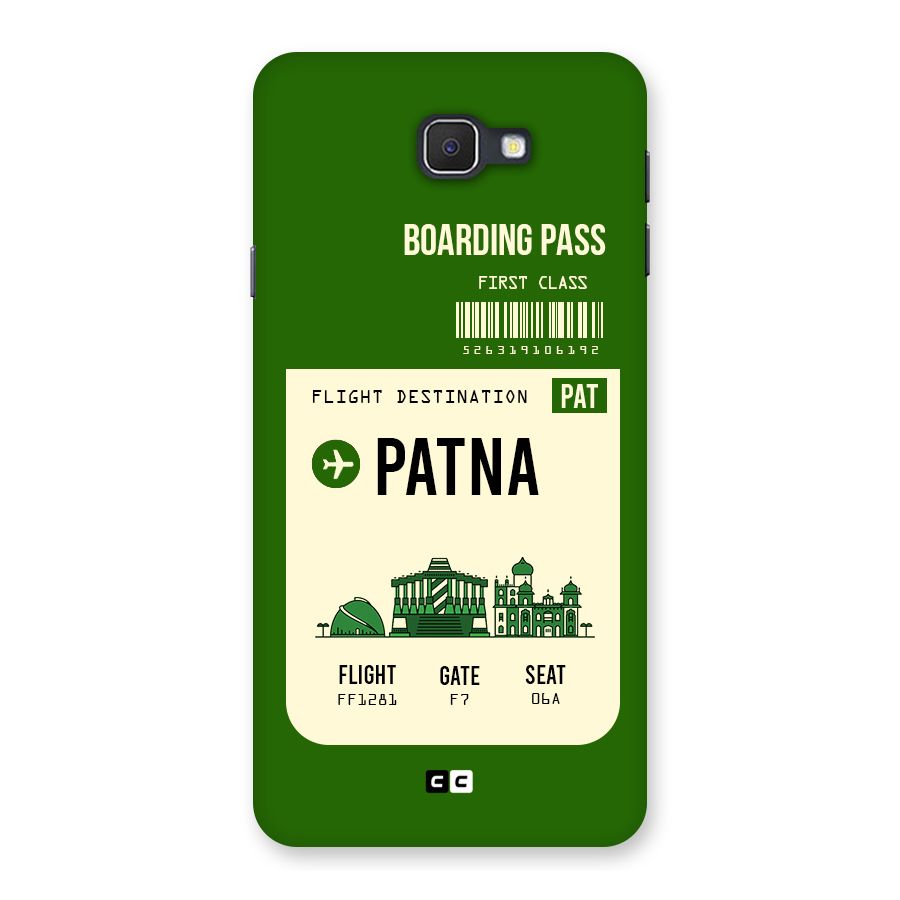 Patna Boarding Pass Back Case for Samsung Galaxy J7 Prime