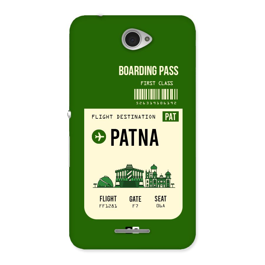 Patna Boarding Pass Back Case for Sony Xperia E4