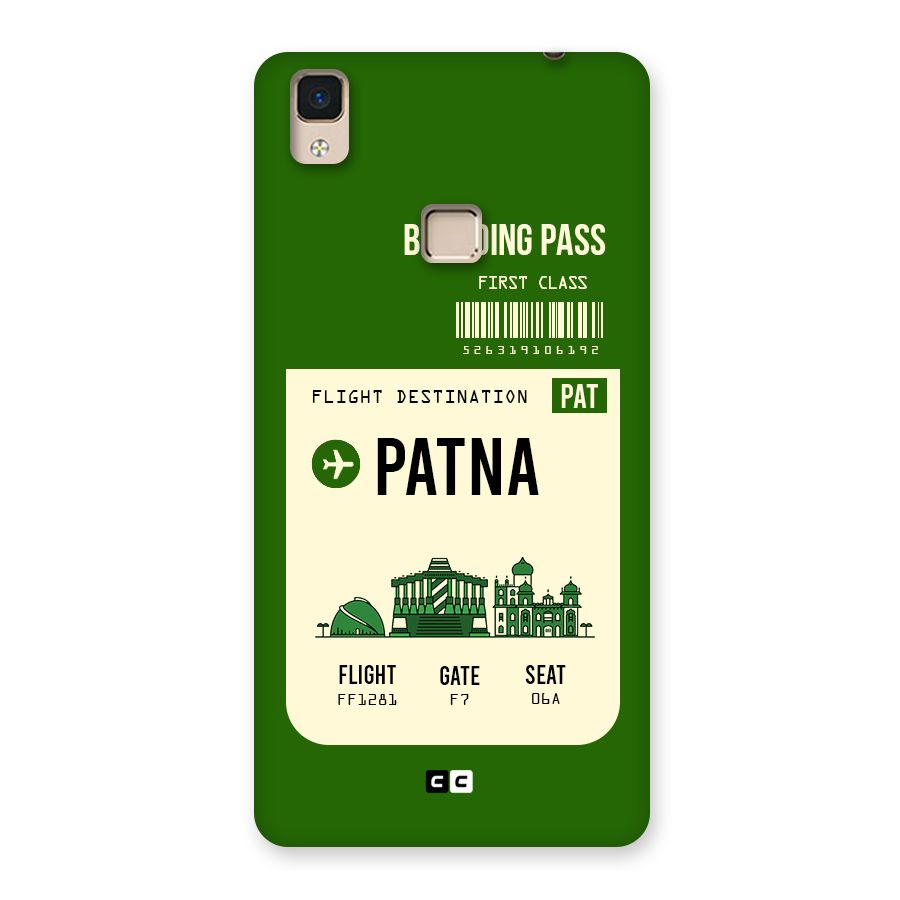 Patna Boarding Pass Back Case for V3 Max