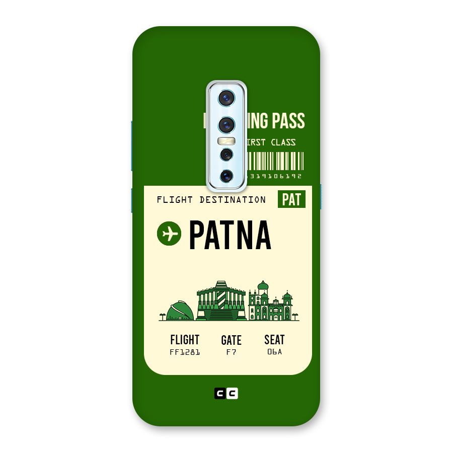 Patna Boarding Pass Back Case for Vivo V17 Pro