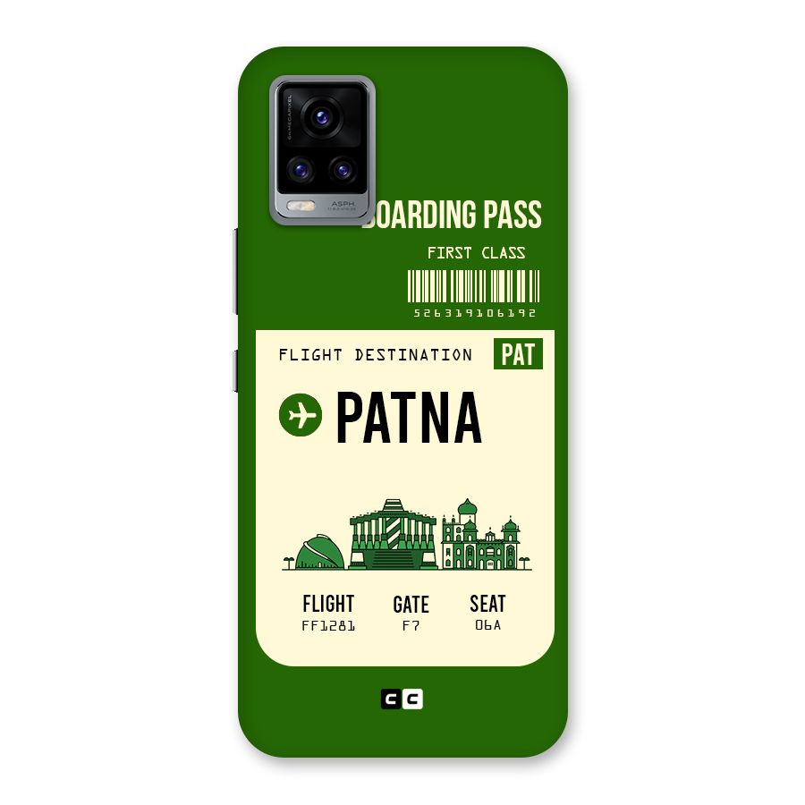 Patna Boarding Pass Back Case for Vivo V20