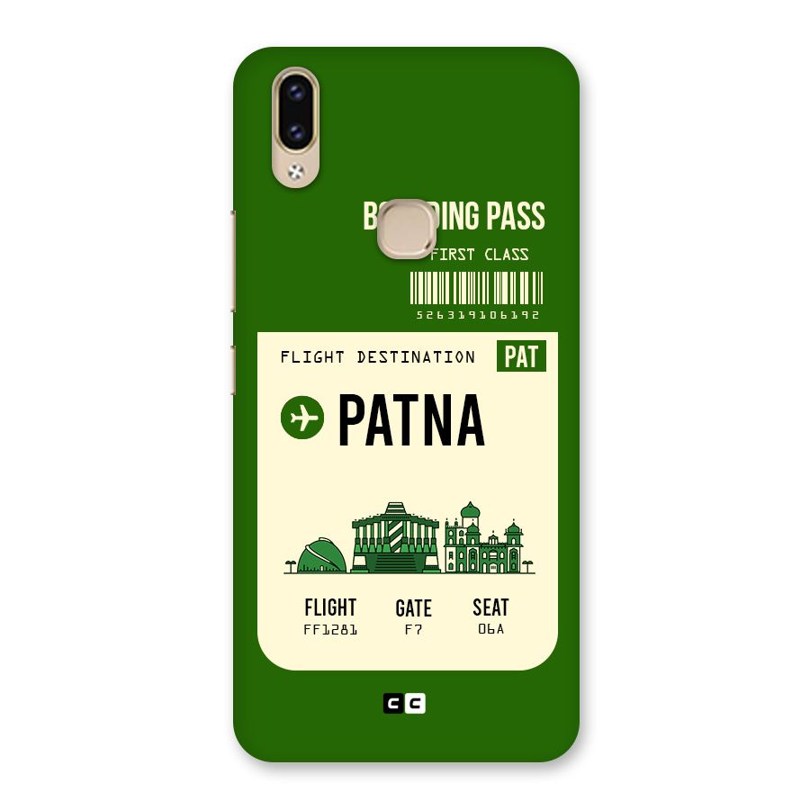 Patna Boarding Pass Back Case for Vivo V9 Youth