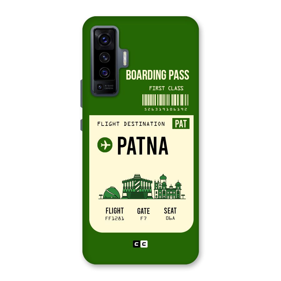 Patna Boarding Pass Back Case for Vivo X50