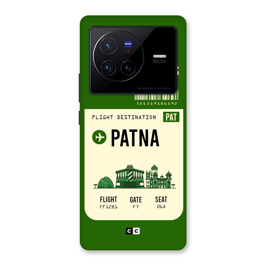 Patna Boarding Pass Back Case for Vivo X80
