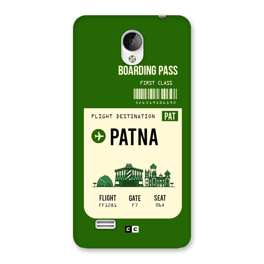 Patna Boarding Pass Back Case for Vivo Y21