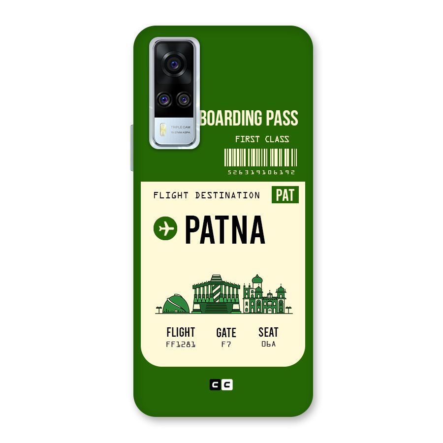 Patna Boarding Pass Back Case for Vivo Y31