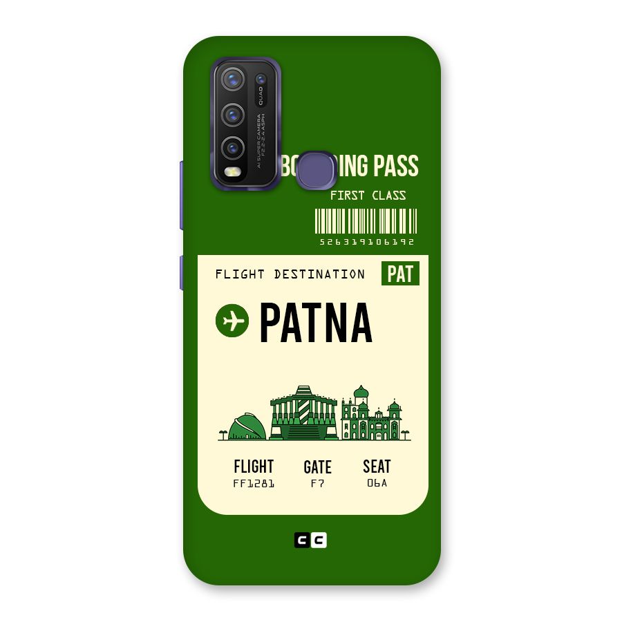 Patna Boarding Pass Back Case for Vivo Y50