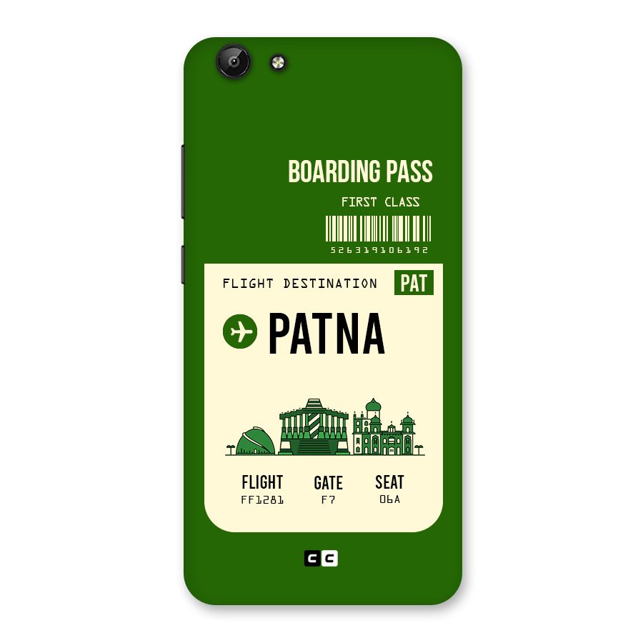 Patna Boarding Pass Back Case for Vivo Y69