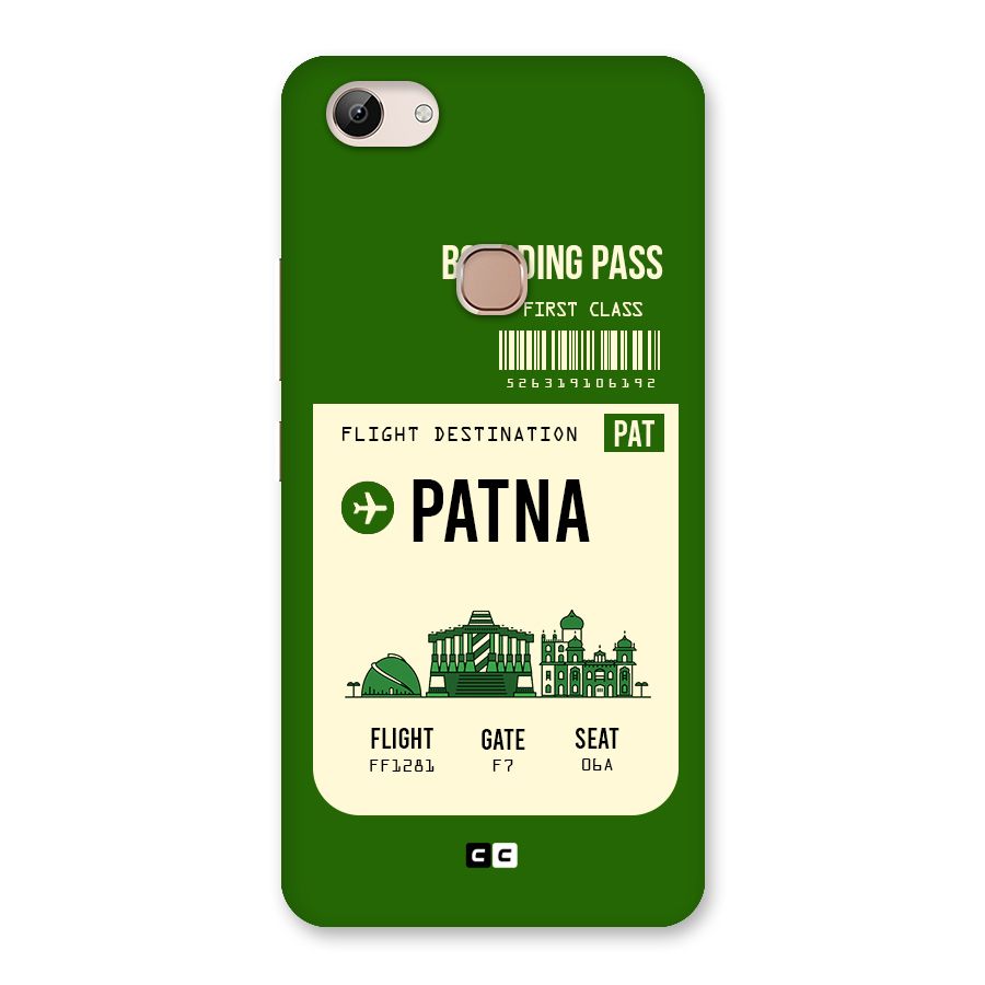 Patna Boarding Pass Back Case for Vivo Y83