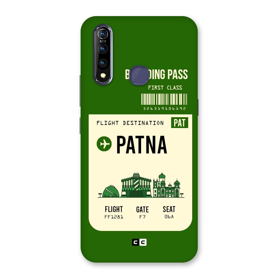 Patna Boarding Pass Back Case for Vivo Z1 Pro