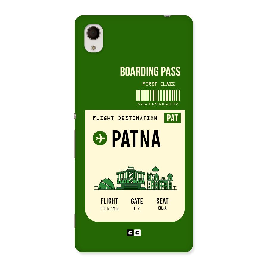 Patna Boarding Pass Back Case for Xperia M4 Aqua