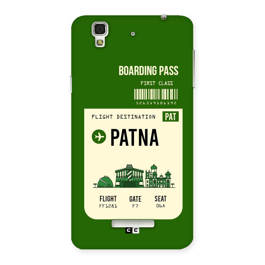 Patna Boarding Pass Back Case for YU Yureka Plus