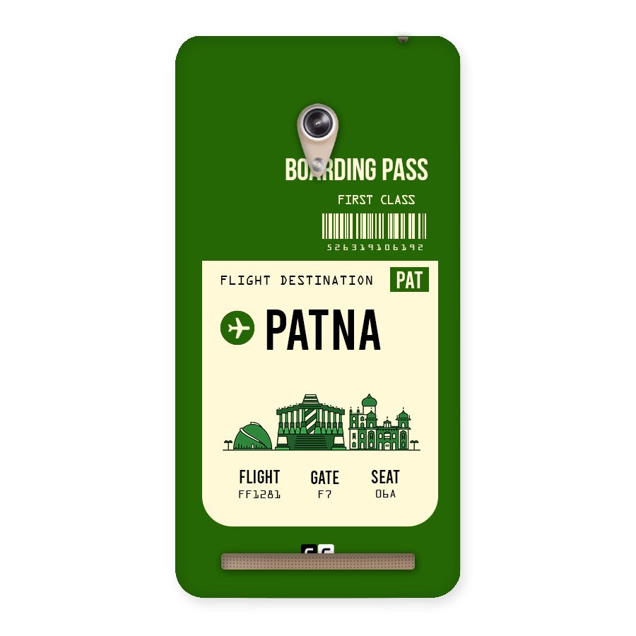 Patna Boarding Pass Back Case for Zenfone 6