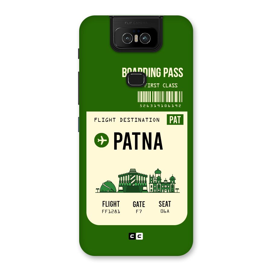 Patna Boarding Pass Back Case for Zenfone 6z