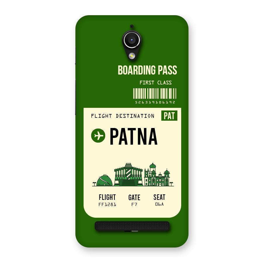 Patna Boarding Pass Back Case for Zenfone Go