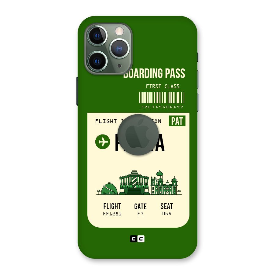 Patna Boarding Pass Back Case for iPhone 11 Pro Logo  Cut