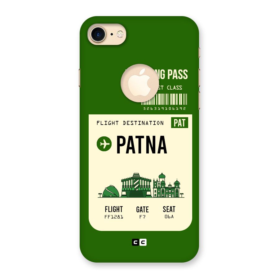 Patna Boarding Pass Back Case for iPhone 7 Logo Cut