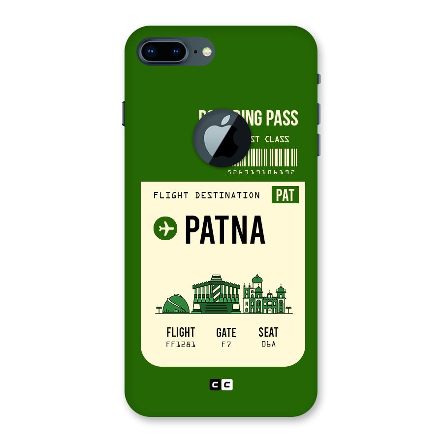 Patna Boarding Pass Back Case for iPhone 7 Plus Logo Cut