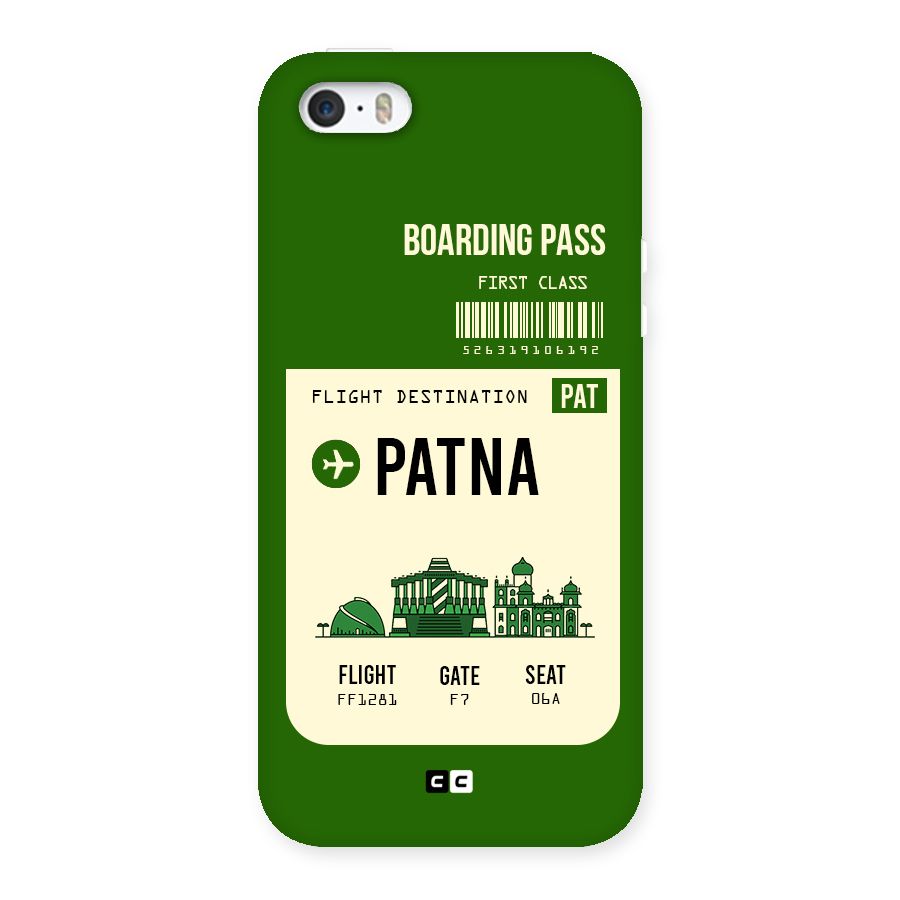 Patna Boarding Pass Back Case for iPhone SE