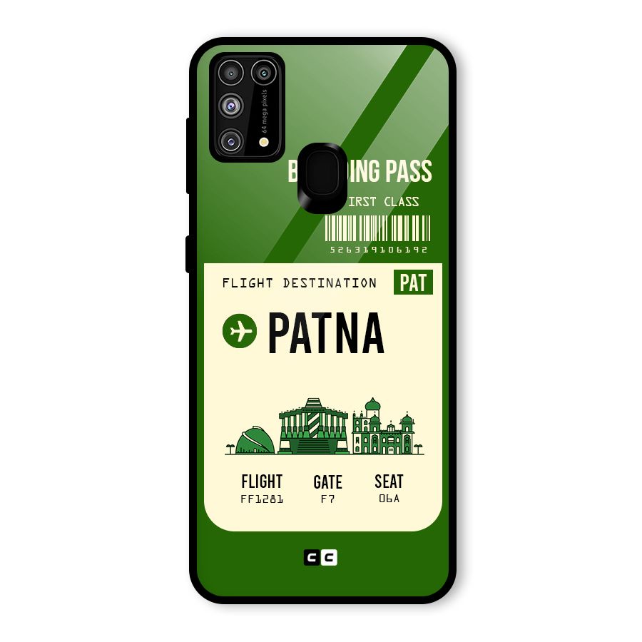 Patna Boarding Pass Glass Back Case for Galaxy F41