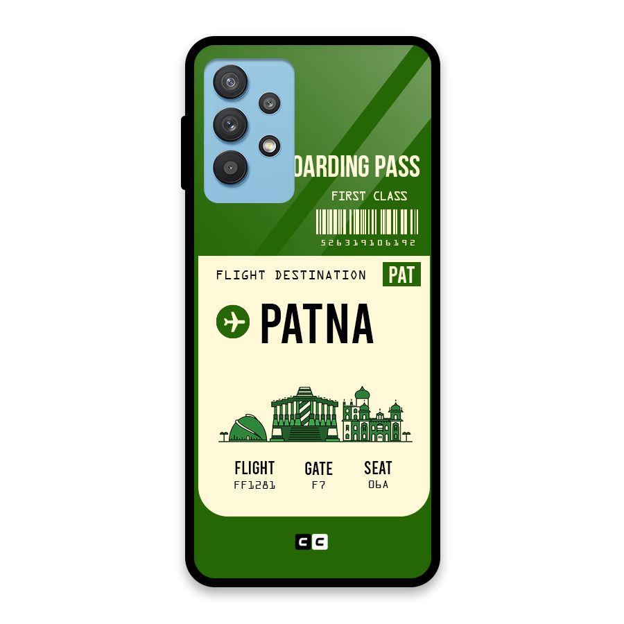 Patna Boarding Pass Glass Back Case for Galaxy M32 5G
