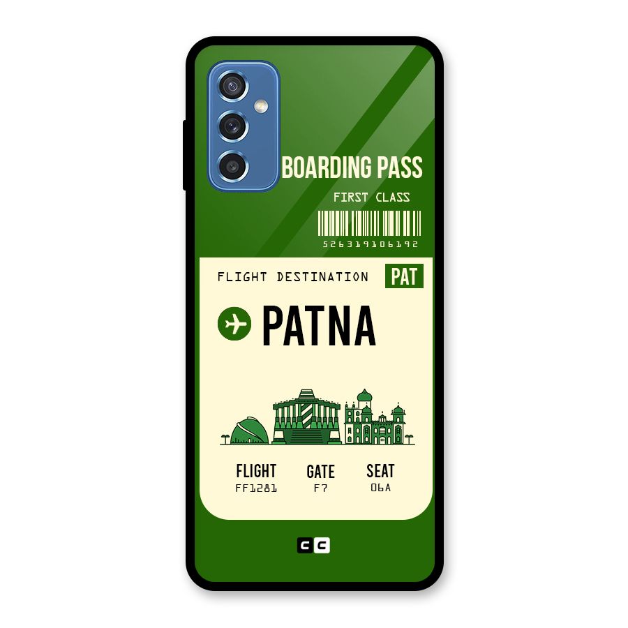 Patna Boarding Pass Glass Back Case for Galaxy M52 5G