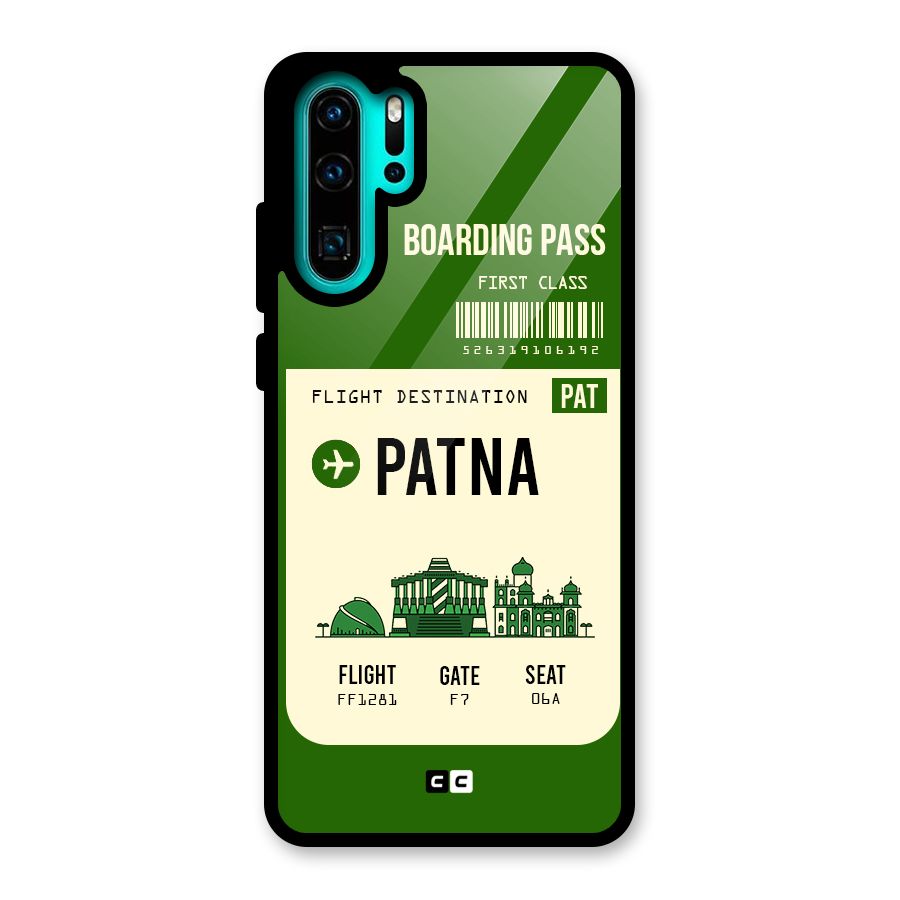 Patna Boarding Pass Glass Back Case for Huawei P30 Pro