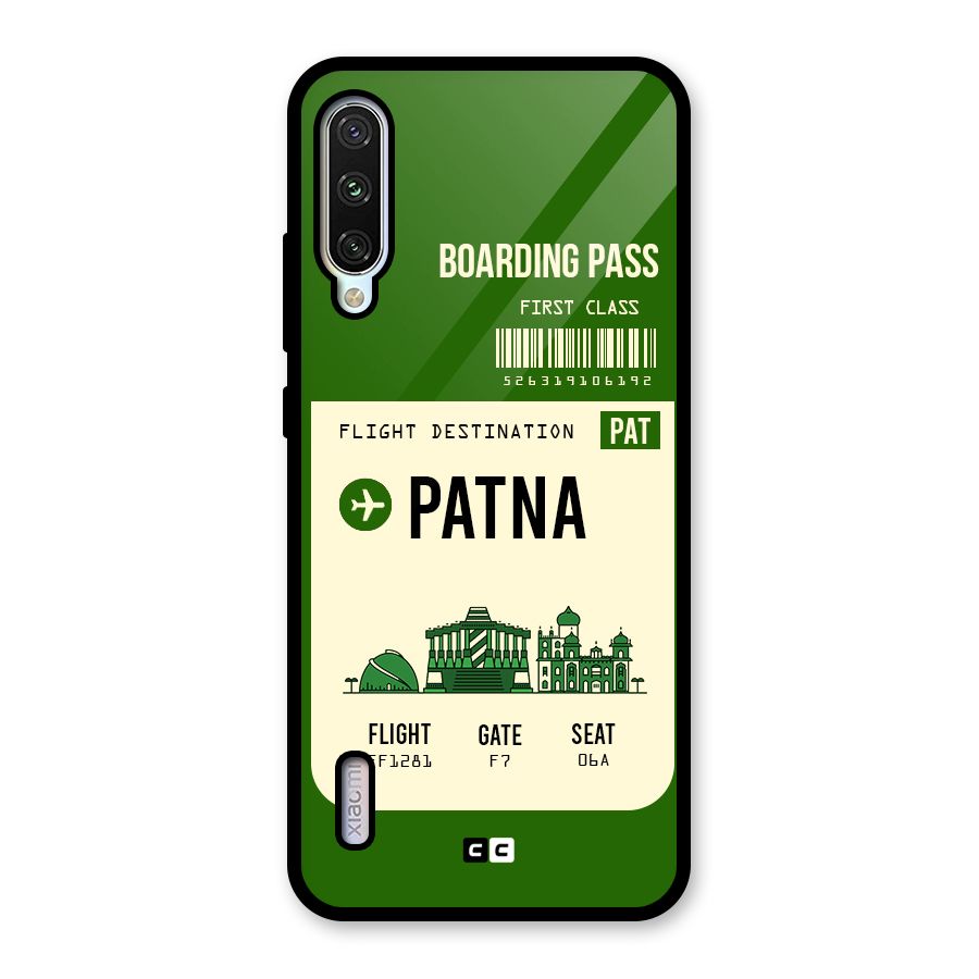 Patna Boarding Pass Glass Back Case for Mi A3